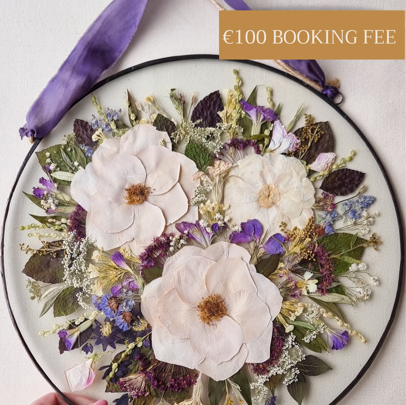 The Olivia wedding bouquet and flower preservation.