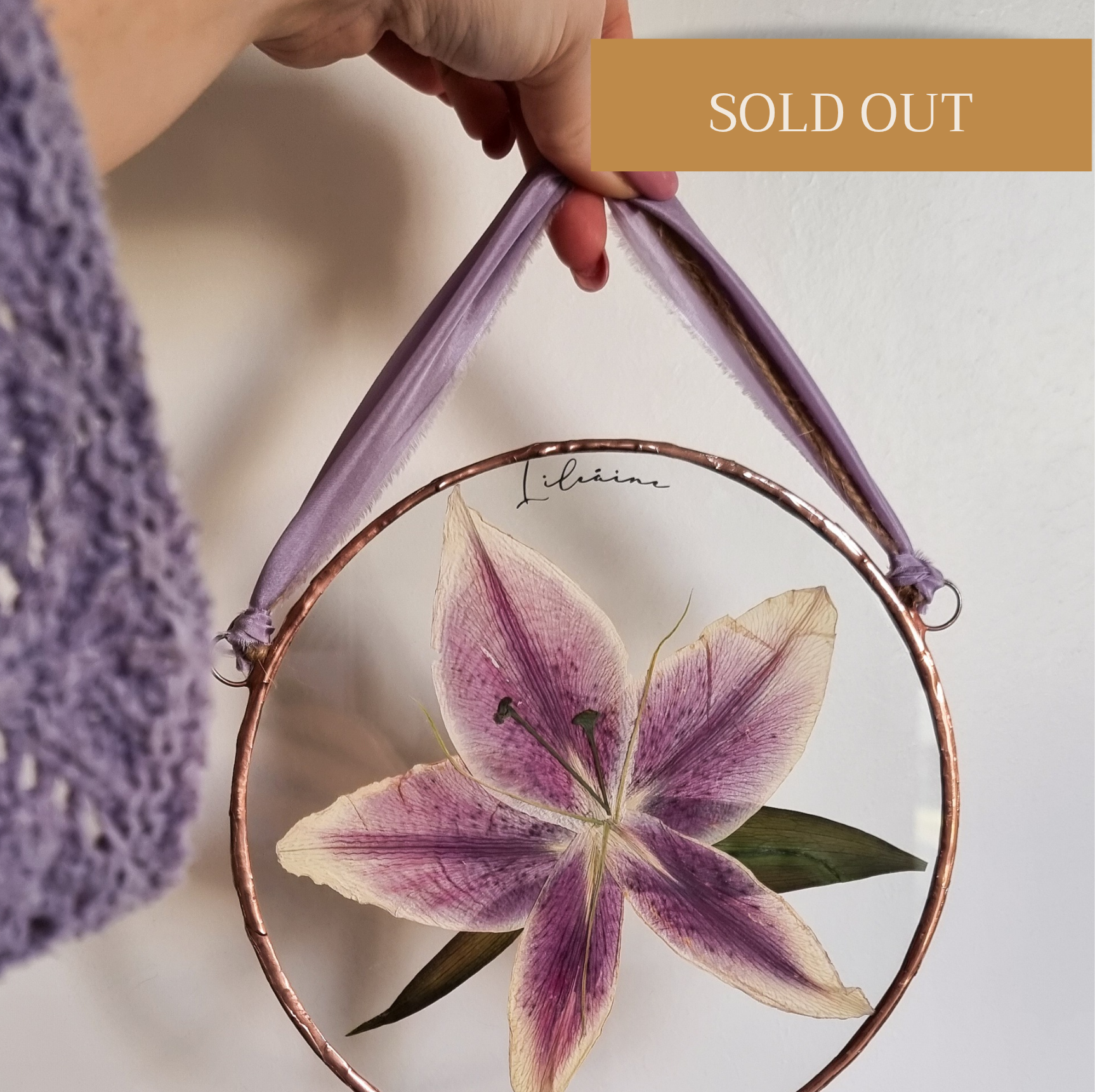 Birth flower custom pressed and framed preservation